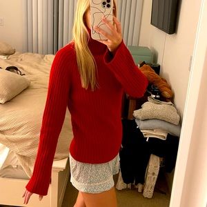 Red Turtle Neck Sweater